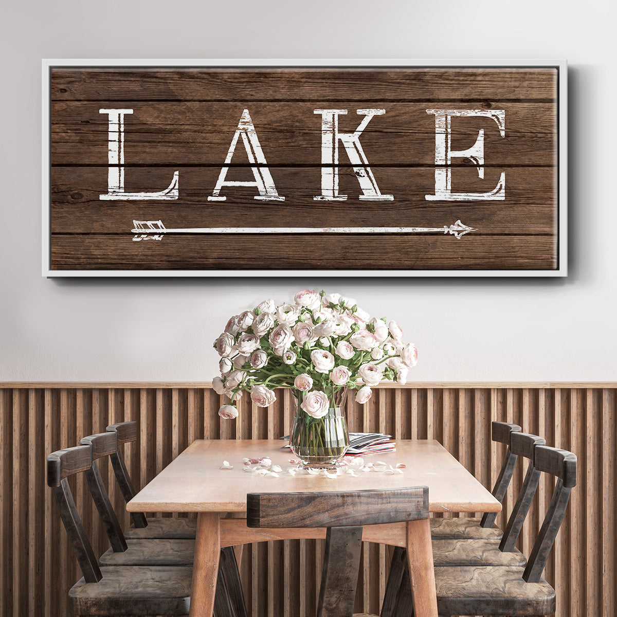 To the Lake - Floater Framed Canvas Print