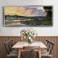 The Seine at Bougival in the Evening, 1870 - Floater Framed Canvas Print