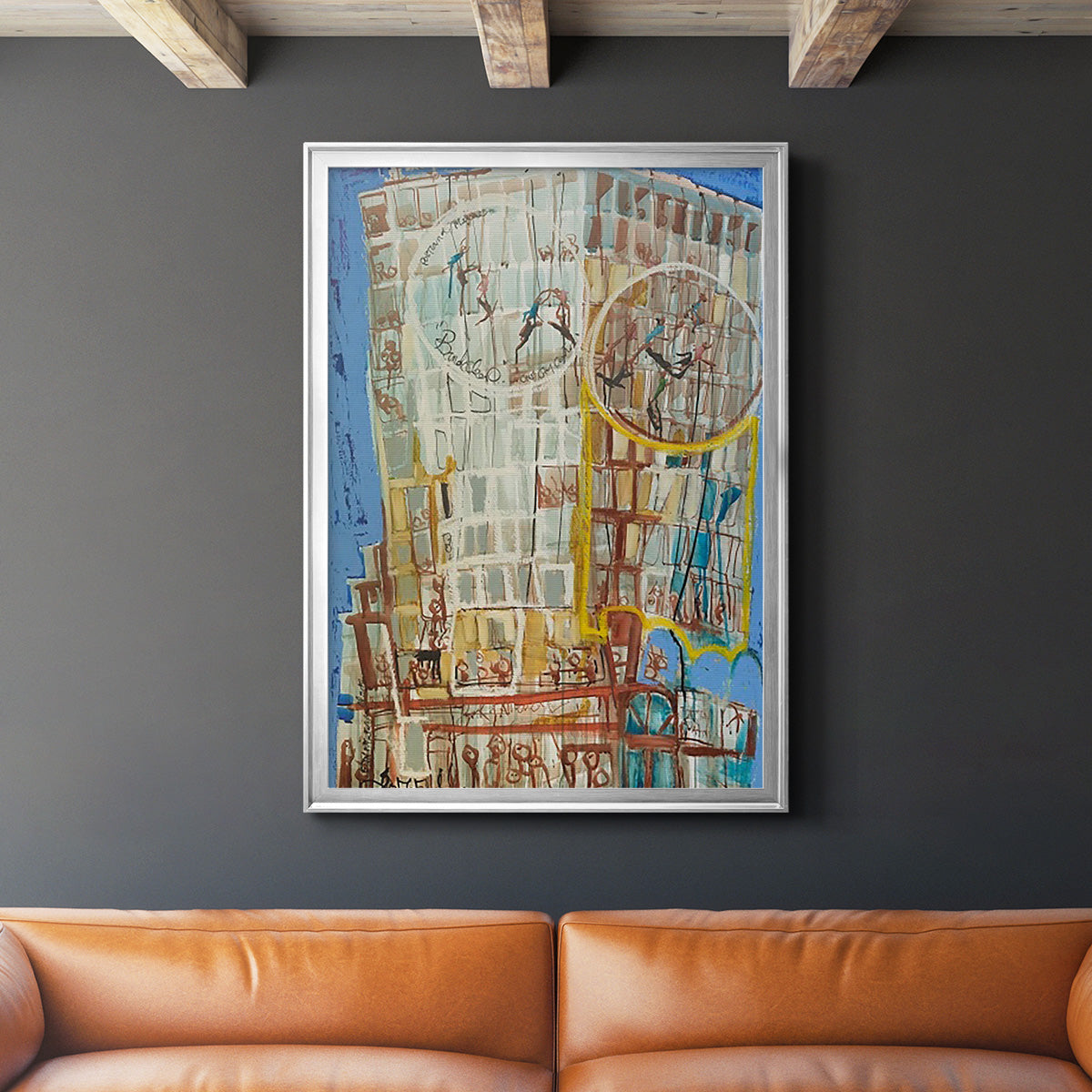 Bandaloo I - Modern Framed Canvas Print