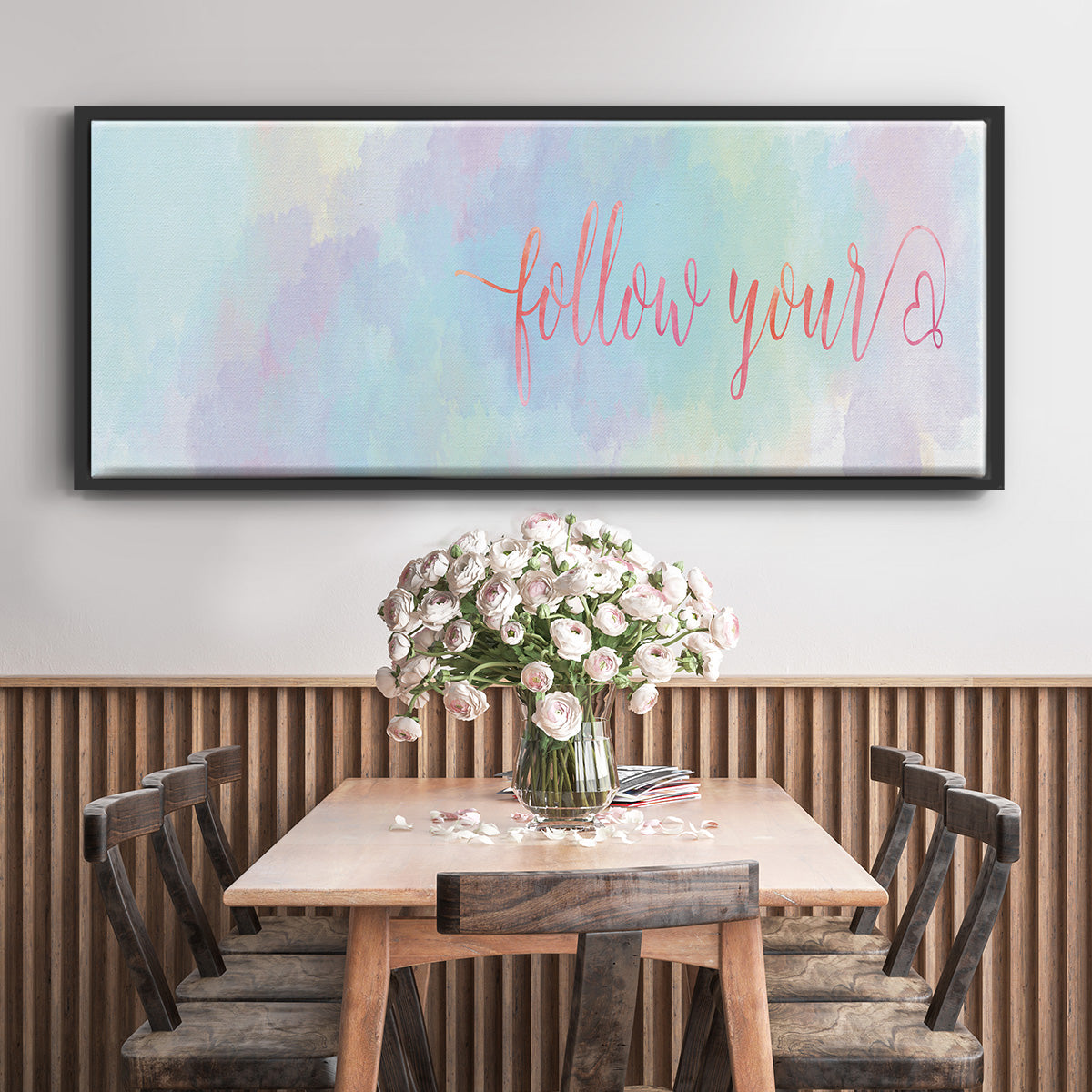 Follow Your - Floater Framed Canvas Print
