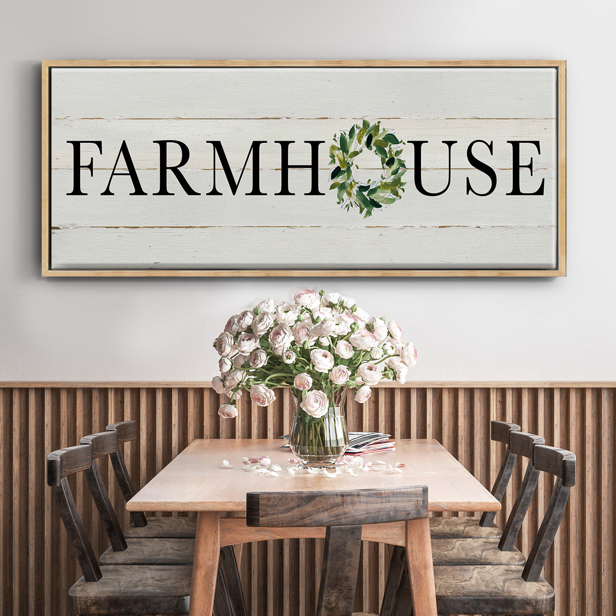 Farmhouse - Floater Framed Canvas Print