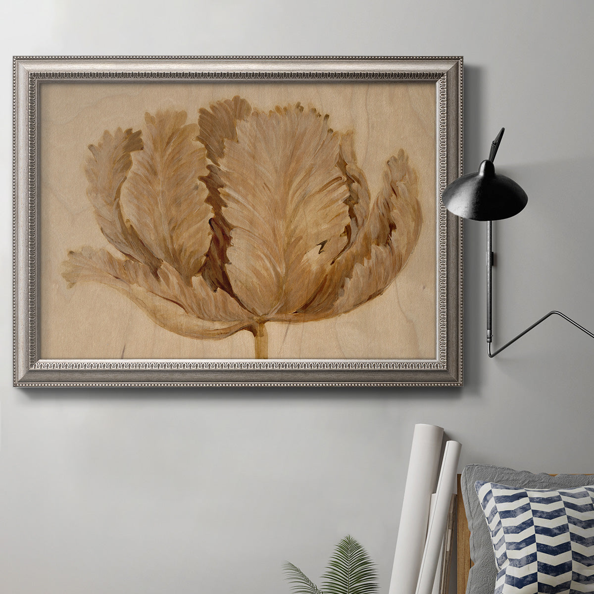 Soft Fronds I Premium Framed Canvas- Ready to Hang