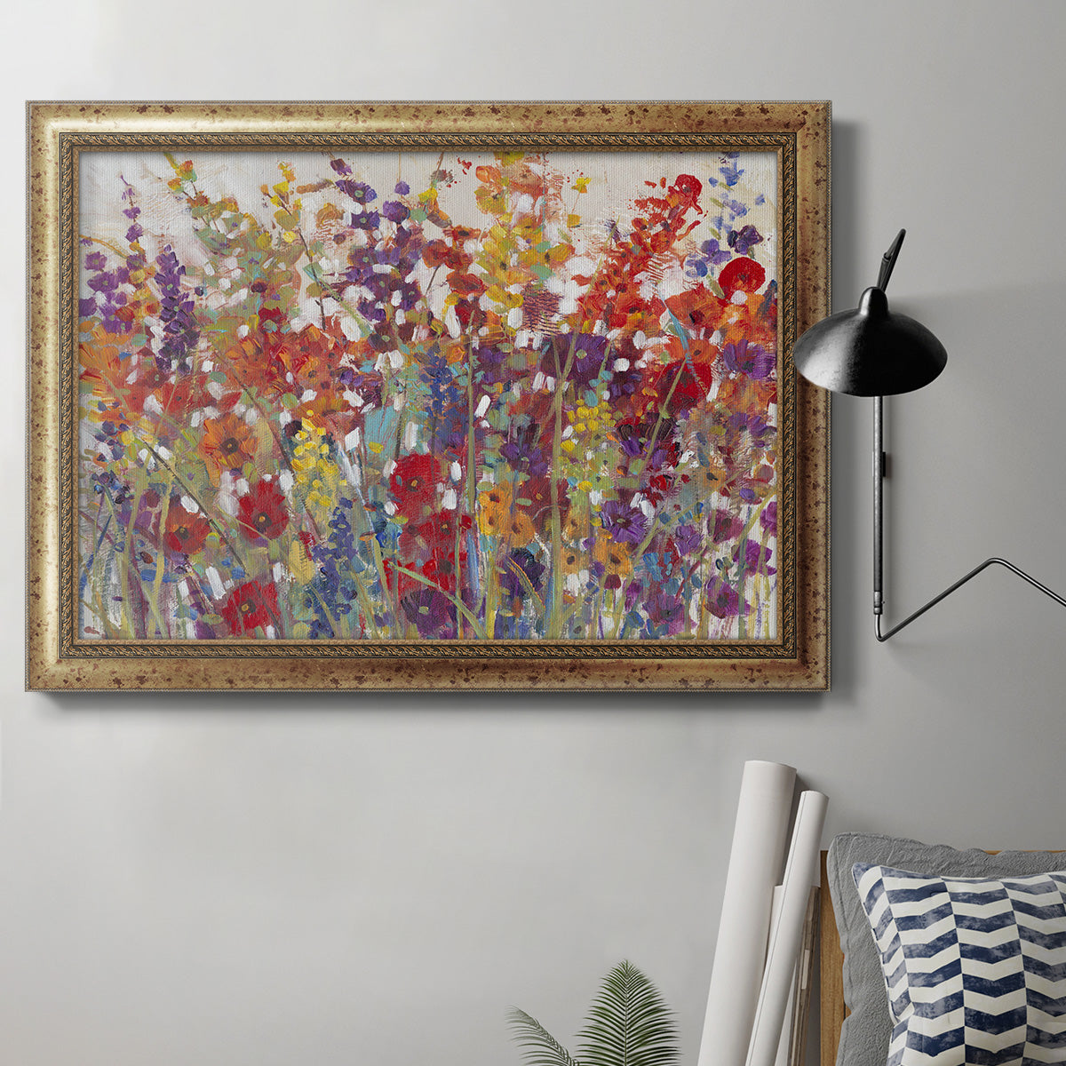 Variety of Flowers II Premium Framed Canvas- Ready to Hang