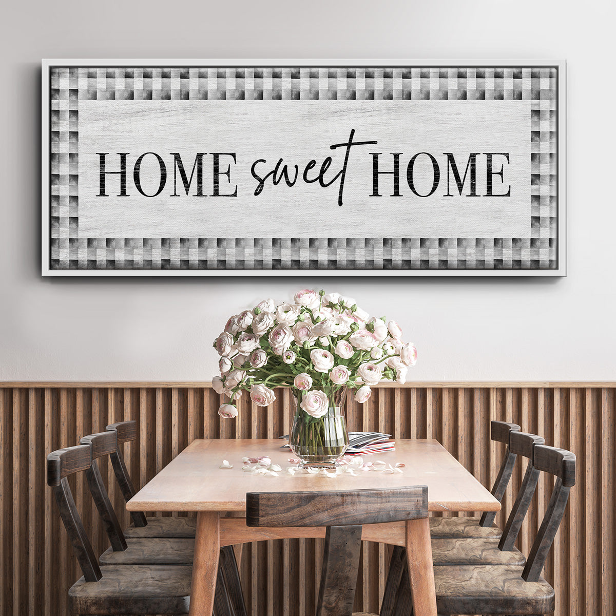 Home Sweet Home - Floater Framed Canvas Print