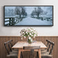 Snowy Road II - Floater Framed Canvas Print