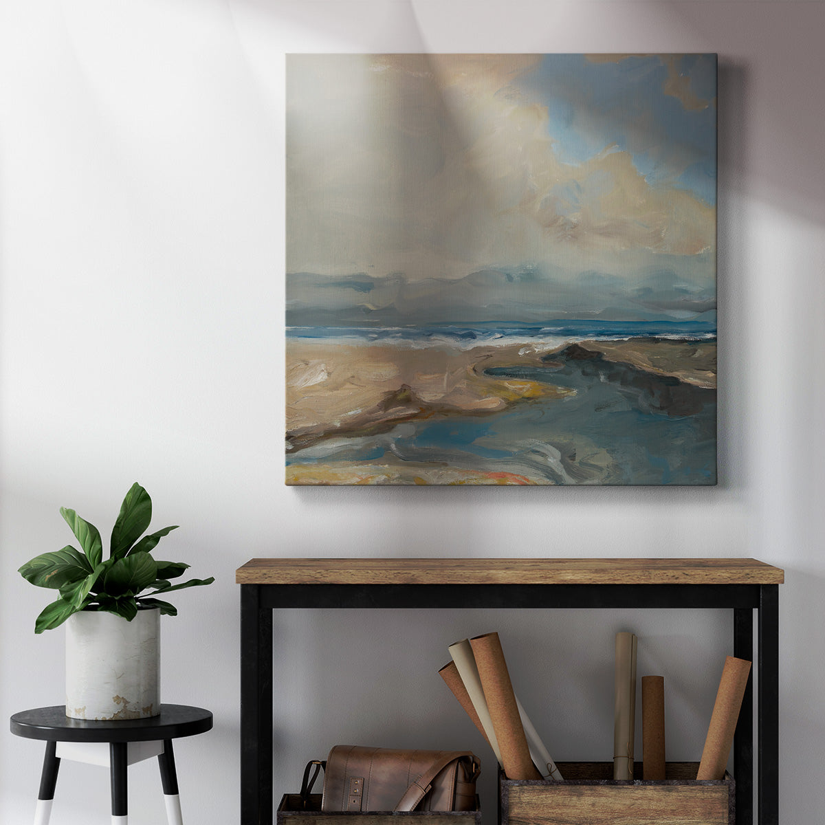 Lincoln Beach -Premium Gallery Wrapped Canvas - Ready to Hang