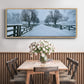 Snowy Road II - Floater Framed Canvas Print