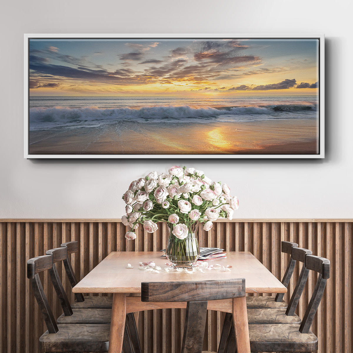 Azio Island - Floater Framed Canvas Print