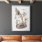 Glowing Garden at Dusk I - Modern Framed Canvas Print