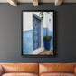 Morocco Door - Modern Framed Canvas Print