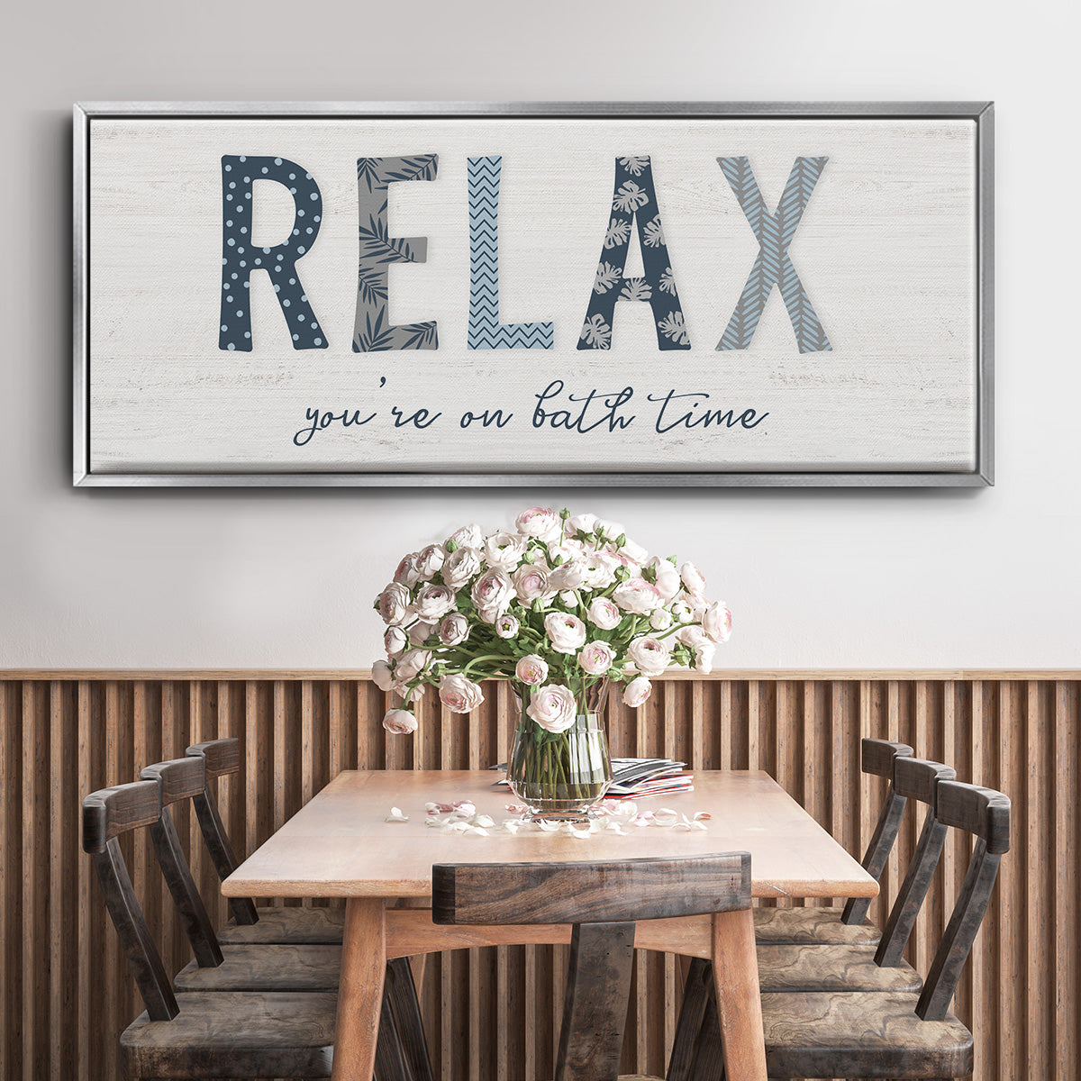 Relax - Floater Framed Canvas Print