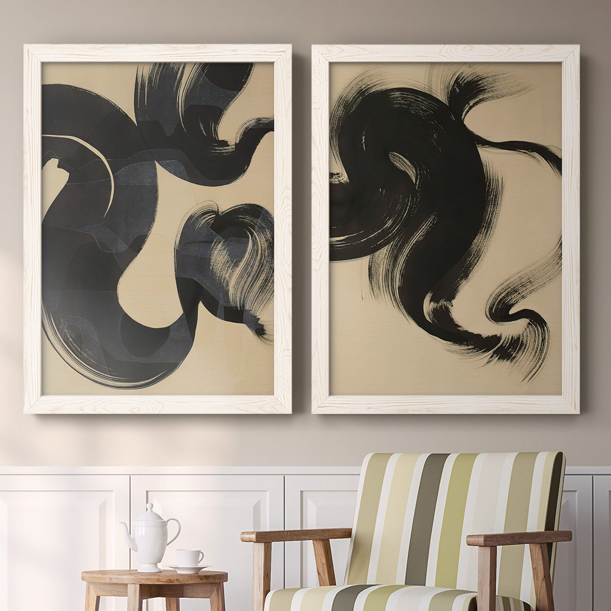 Sea Change I - Premium Framed Canvas 2 Piece Set - Ready to Hang