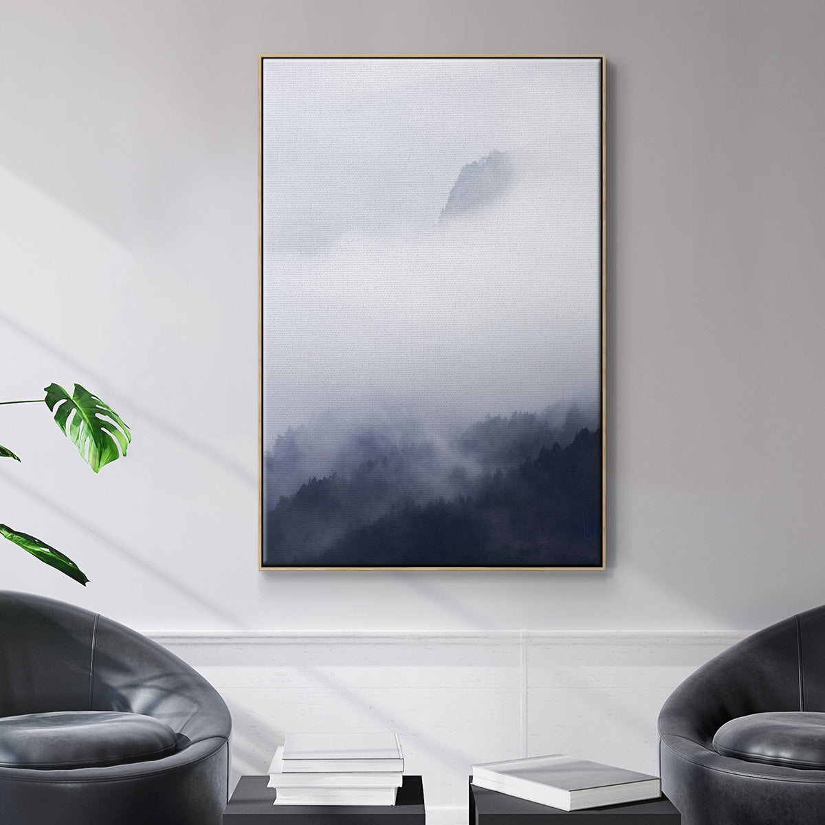 Above the Clouds - Floater Framed Canvas Print