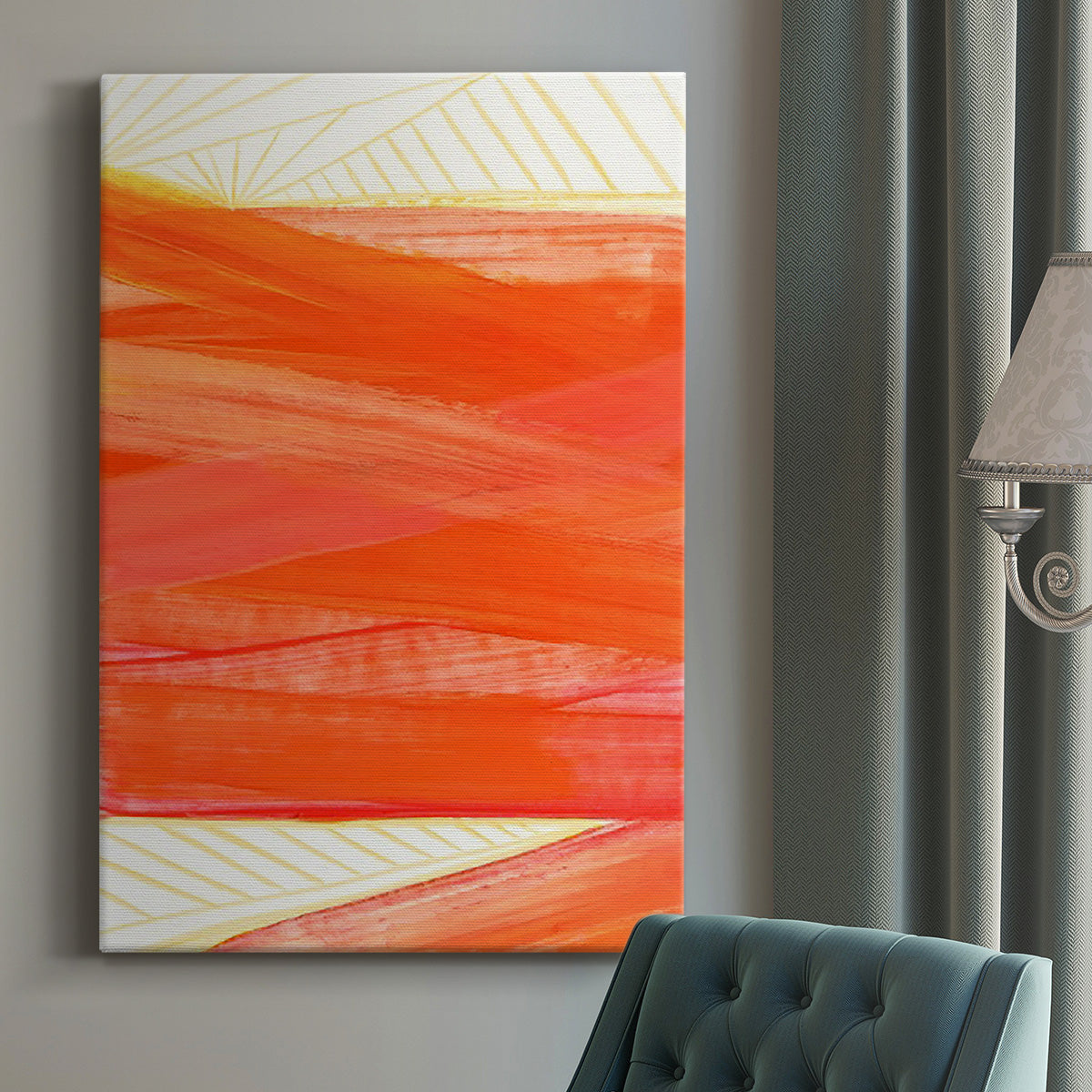 Warm Rays II Premium Gallery Wrapped Canvas - Ready to Hang