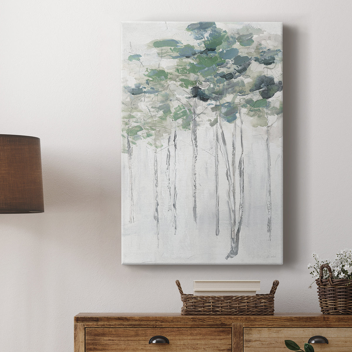 Impasto Tree Line II - Canvas Art Print