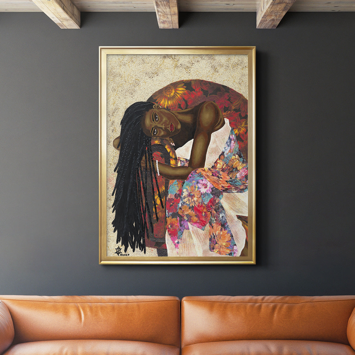 Woman Strong III - Modern Framed Canvas Print