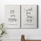 Say Your Prayers Premium Gallery Wrapped Canvas - Ready to Hang - Set of 2 - 8 x 12 Each