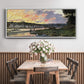 The Seine at Bougival in the Evening, 1870 - Floater Framed Canvas Print