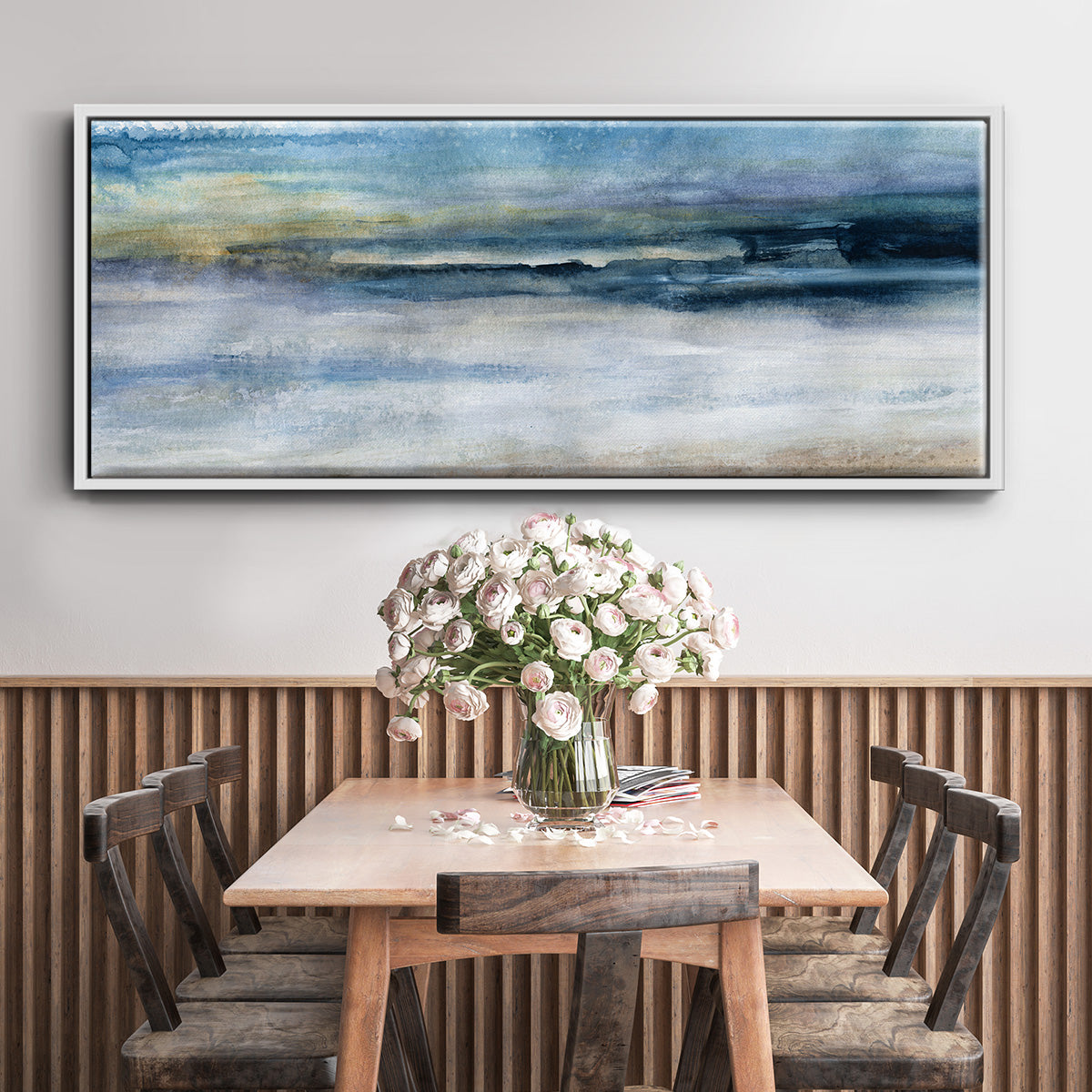 Wind and Water - Floater Framed Canvas Print