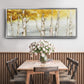 Golden Trees - Floater Framed Canvas Print