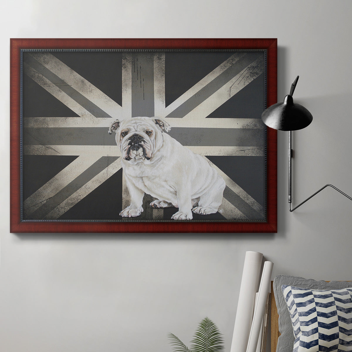 Best of British B&W Premium Framed Canvas- Ready to Hang