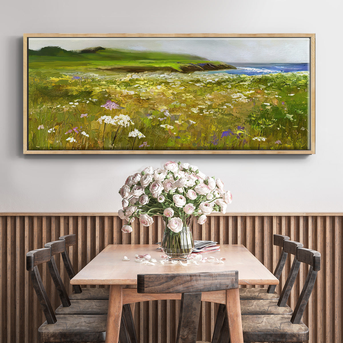 Montara Bluffs - Floater Framed Canvas Print