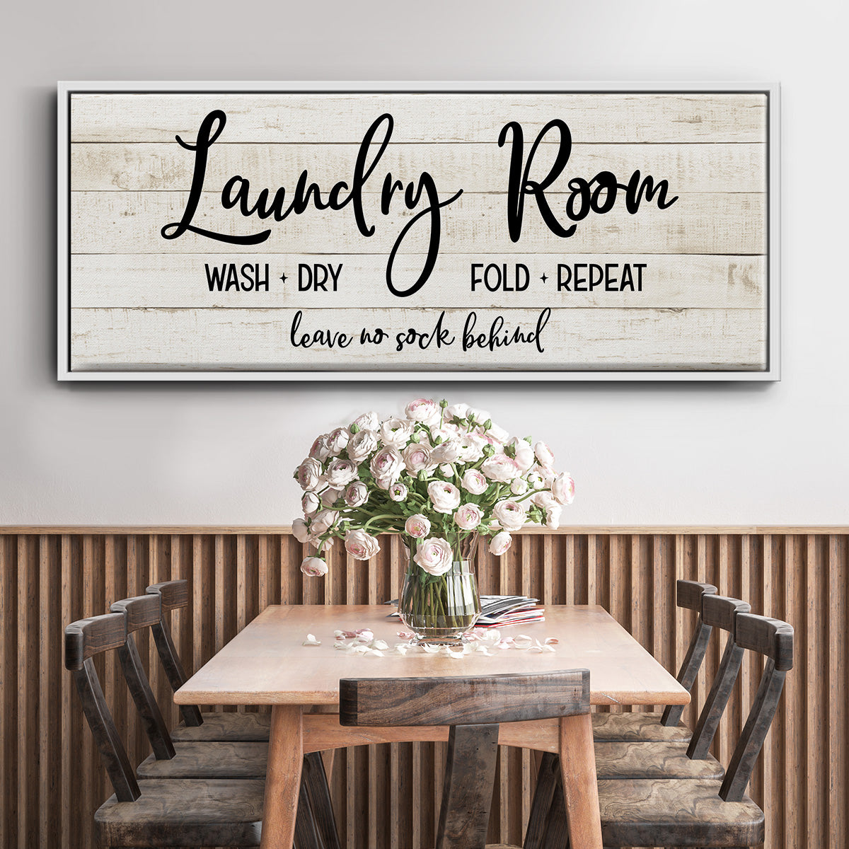 Leave No Sock Behind - Floater Framed Canvas Print