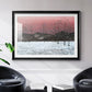 Sunset Snowfall II - Modern Framed Art Print