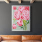 This Year's Peonies I - Modern Framed Canvas Print