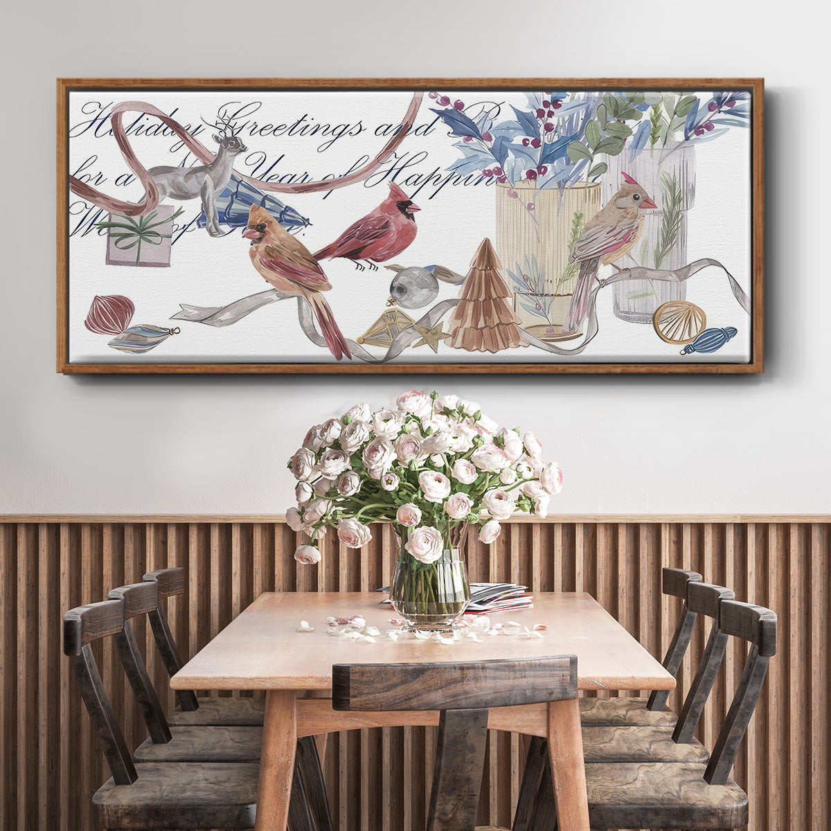 Warm Wishes Collection D - Floater Framed Canvas Print
