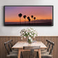 Sunset of Santa Monica - Floater Framed Canvas Print