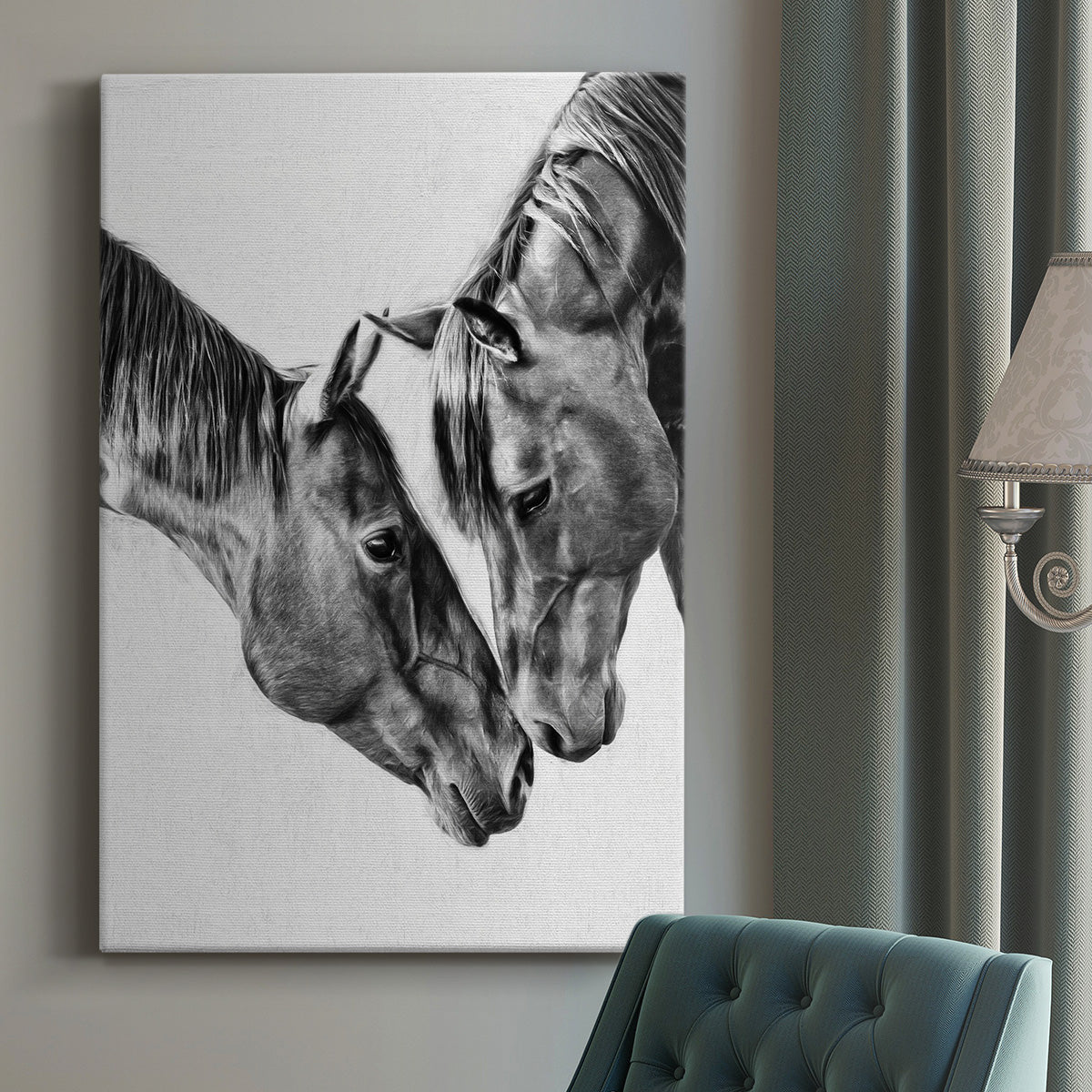 Equine Portrait VI Premium Gallery Wrapped Canvas - Ready to Hang