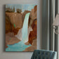 Turquoise Falls II Premium Gallery Wrapped Canvas - Ready to Hang