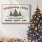 Christmas Farm Sign I - Framed Gallery Wrapped Canvas in Floating Frame