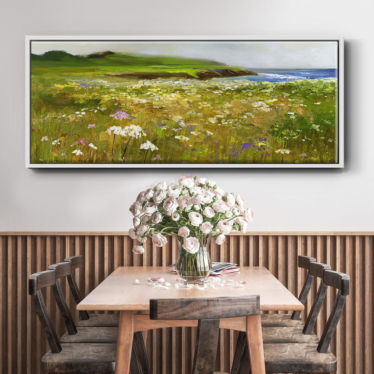 Montara Bluffs - Floater Framed Canvas Print