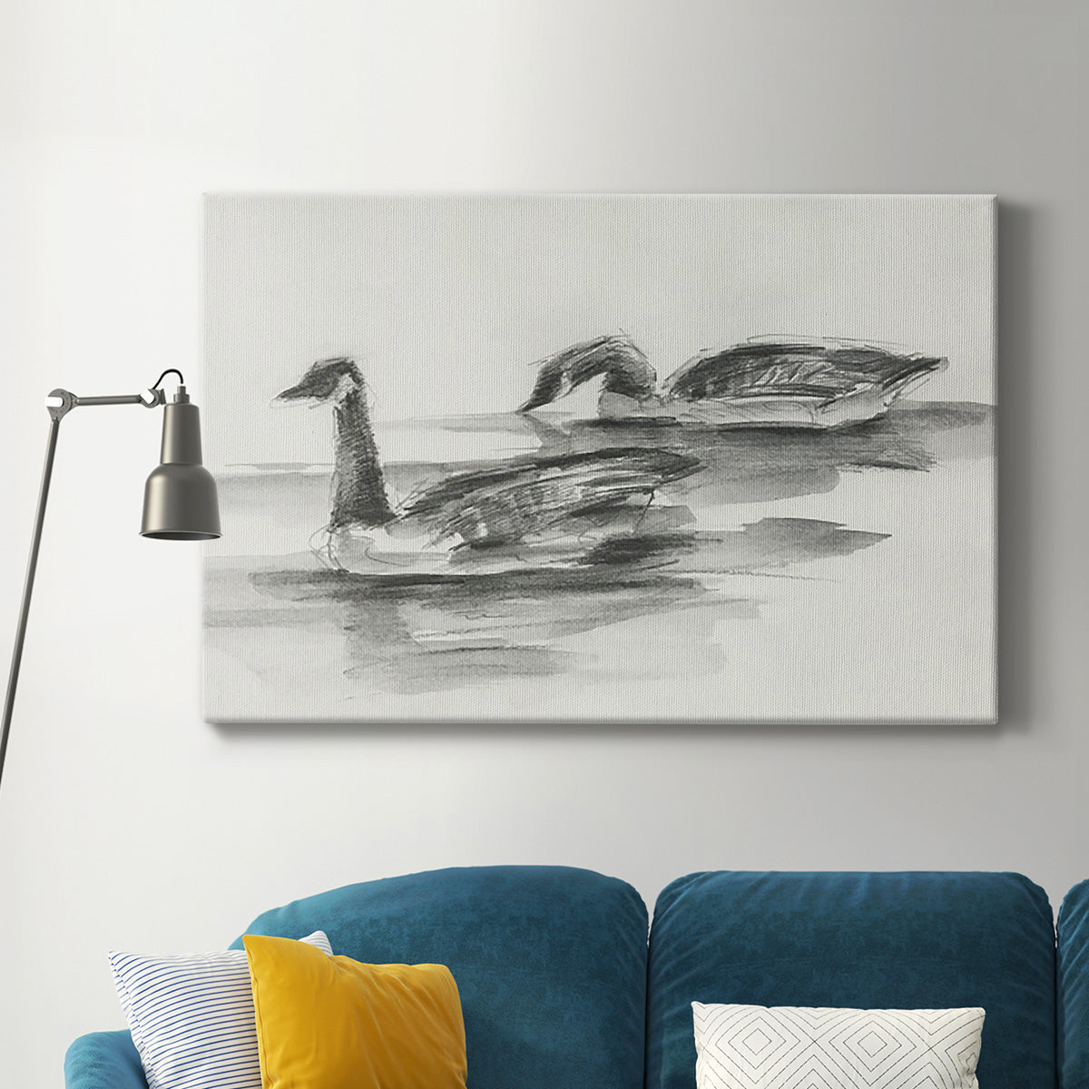 Geese Study II Premium Gallery Wrapped Canvas - Ready to Hang