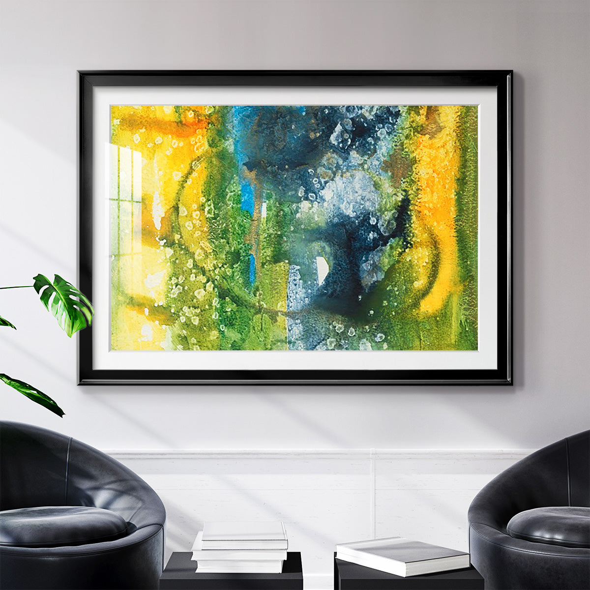 Aquatic Energy III - Modern Framed Art Print
