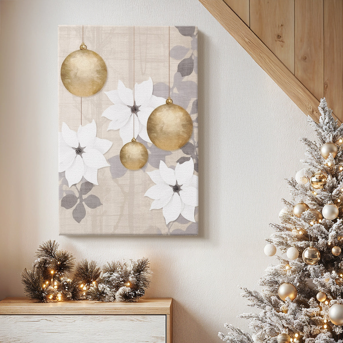 Frostlit Sleigh Whisper - Canvas Art Print