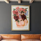 Mauve Bouquet in Teapot I - Modern Framed Canvas Print