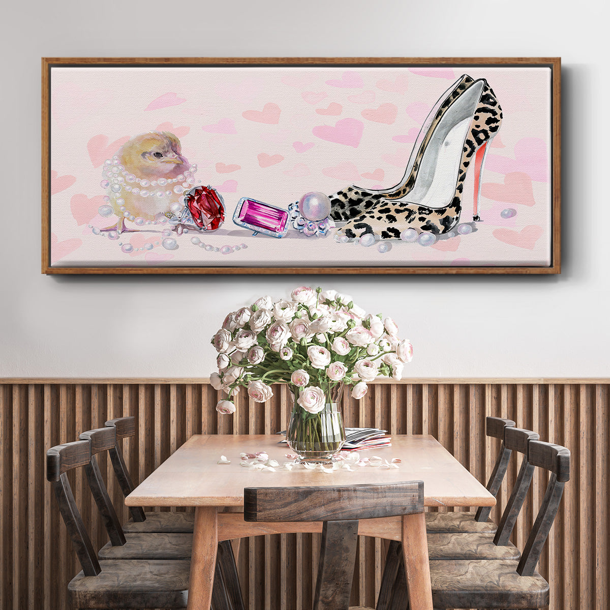 Cute Couture Collection D - Floater Framed Canvas Print
