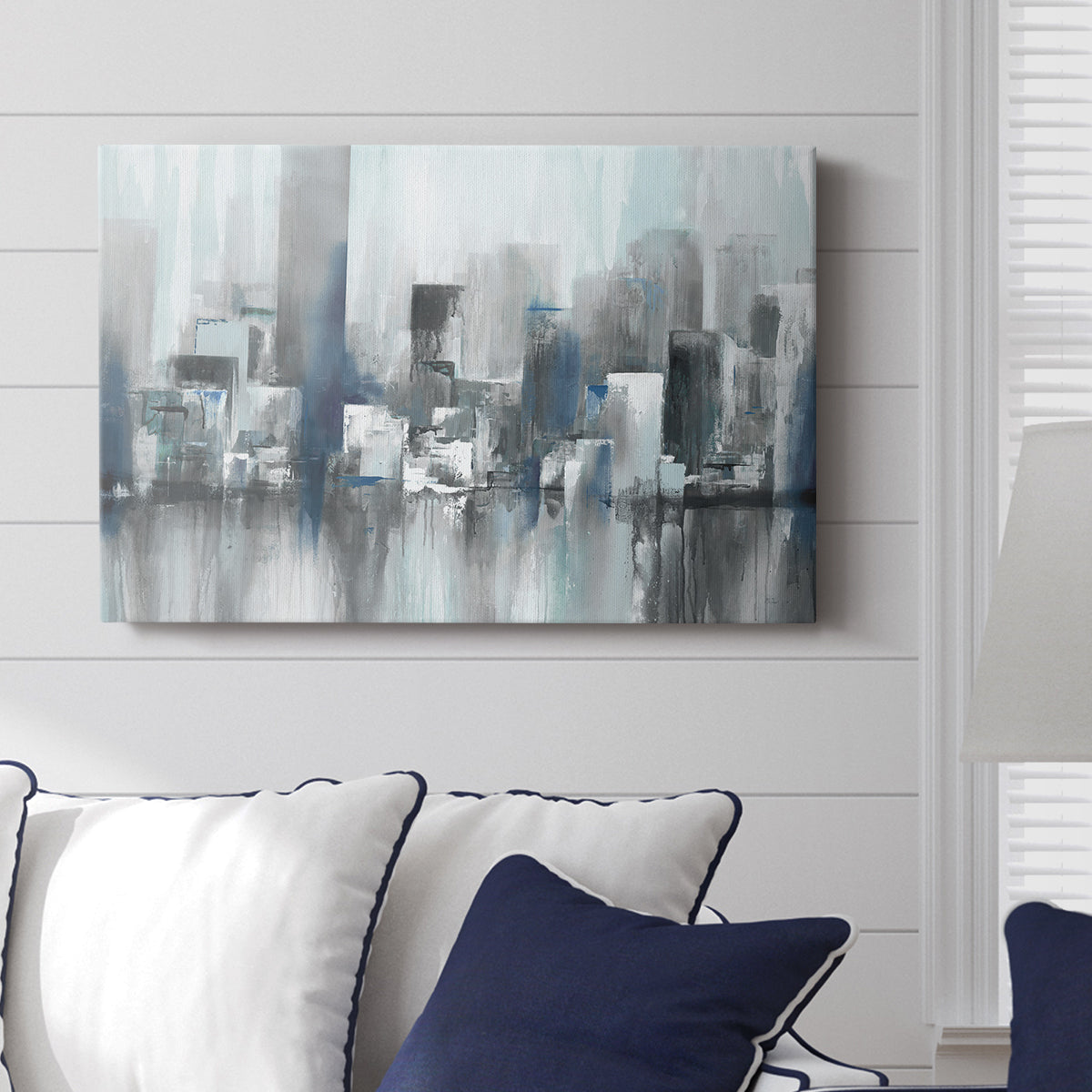 Cityscape in Blues - Canvas Art Print
