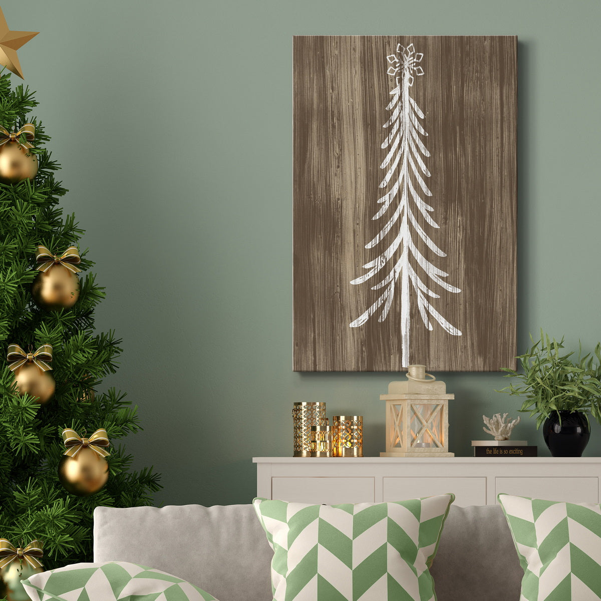 Barnwood Wonderland IX Premium Gallery Wrapped Canvas - Ready to Hang