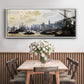 The Port of London, 1871 - Floater Framed Canvas Print