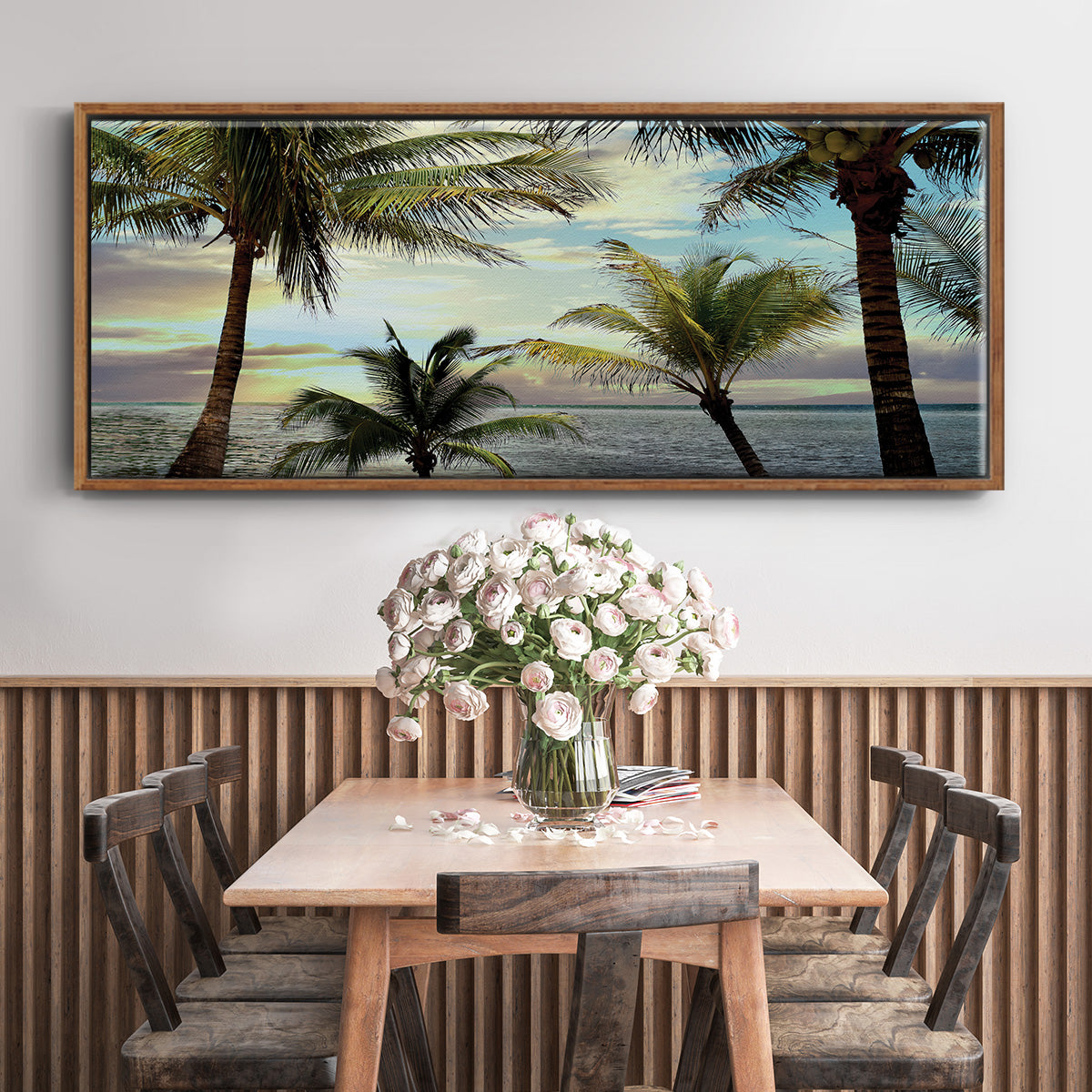 Honduras Sunset - Floater Framed Canvas Print