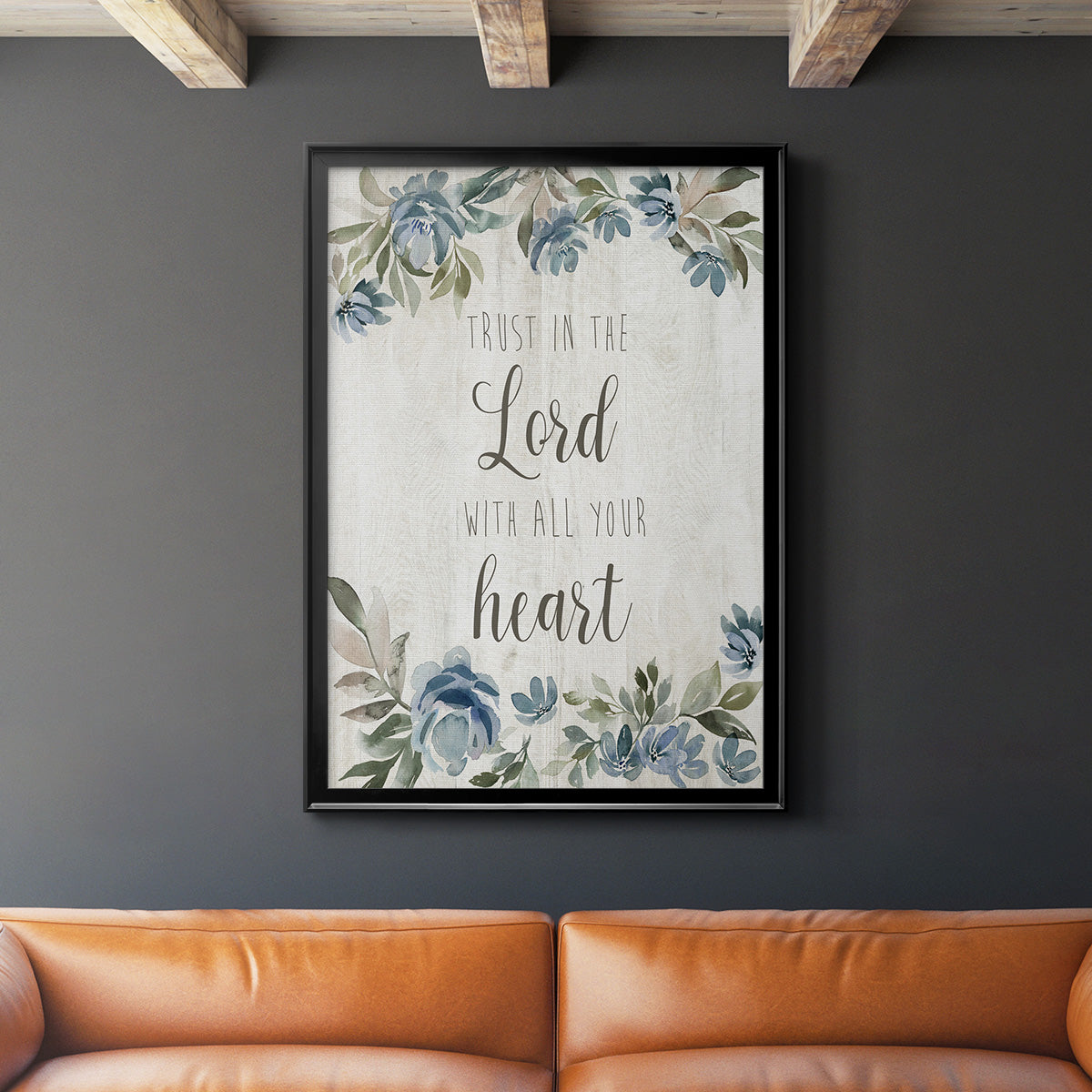 Trust in the Lord - Modern Framed Canvas Print