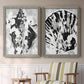 Ocean Inkblot I - Premium Framed Canvas 2 Piece Set - Ready to Hang