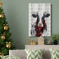 Yuletide Cow I - Gallery Wrapped Canvas