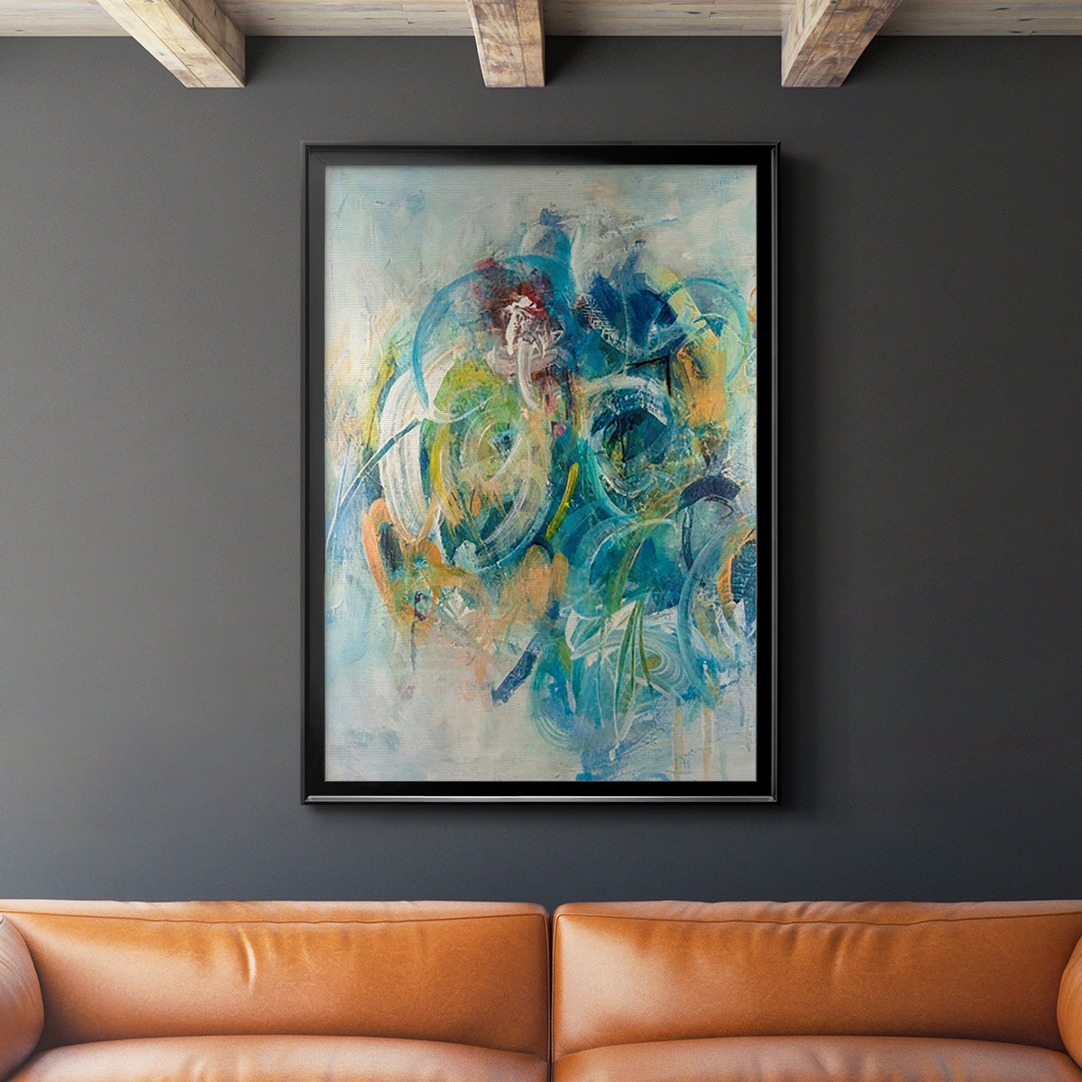 Silent Energy II - Modern Framed Canvas Print