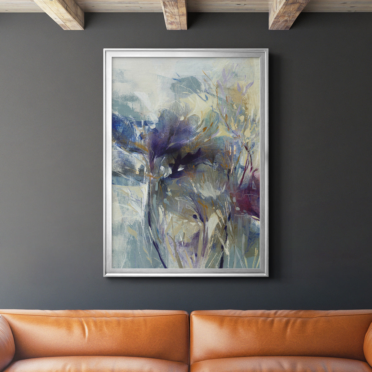 Meadow Saffron I - Modern Framed Canvas Print