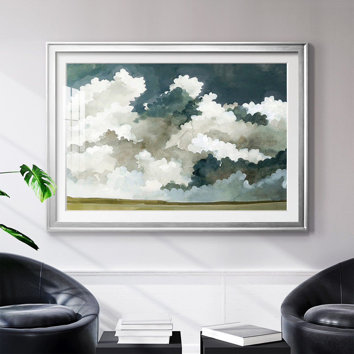 Vast Neutral Sky III - Modern Framed Art Print